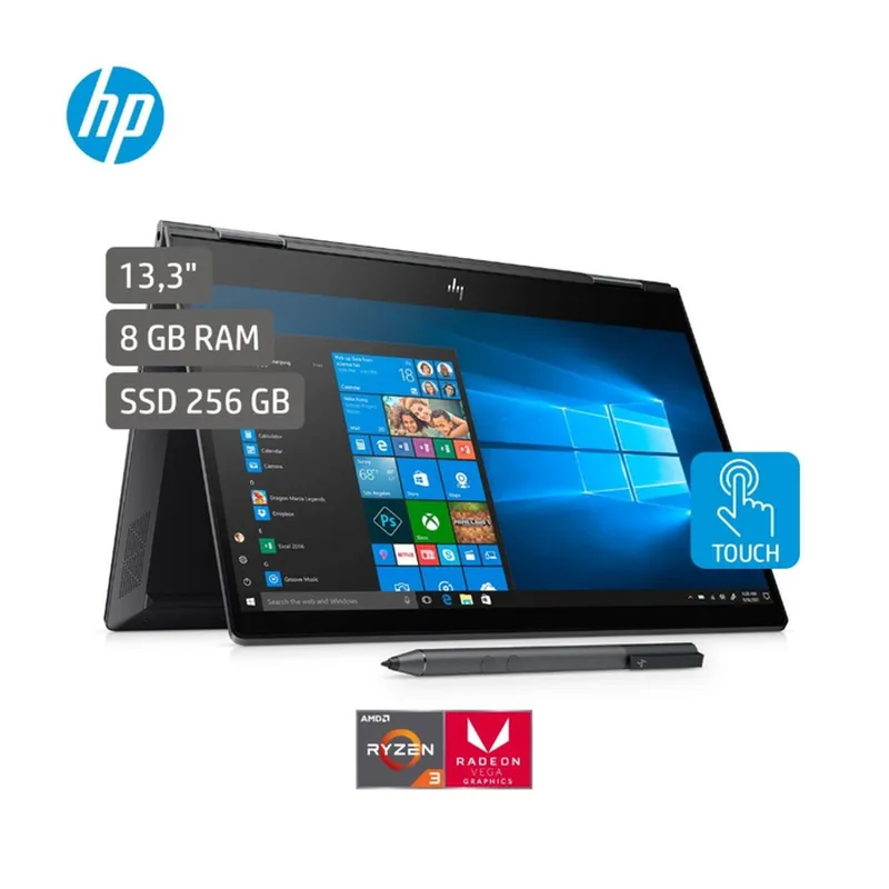 Convertible 2en1 HP Envy 13 ar0001la AMD Ryzen3 13 Pulgadas RAM 8 gb precio colombia