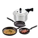 KOMBO Universal Olla a Presión 4 litros + Set x3 Sartenes precio