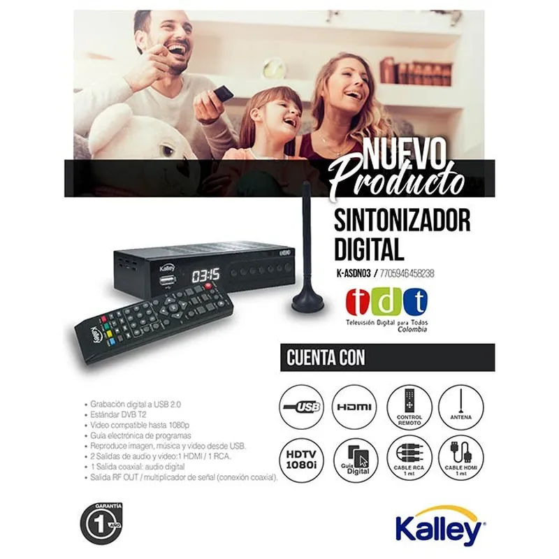 Decodificador Antena tdt receptor tv Digital 💰 » Precio Colombia