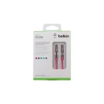 Cable Belkin auxiliar 3.5 mm espiral rosado precio