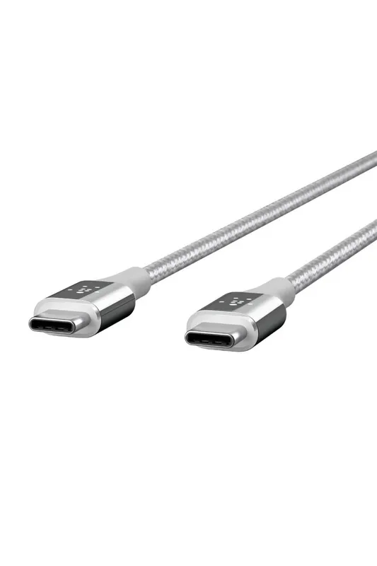 Cable USB-c a usb-c Belkin premium KEVLAR PLATEADO precio