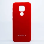 Carcasa Moto E7 Plus Silicone Case rojo precio