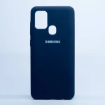 Carcasa Samsung A21 A21S Silicone Case azul Oscuro precio
