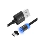 Cable magnetico usb 3 en 1 negro topk precio