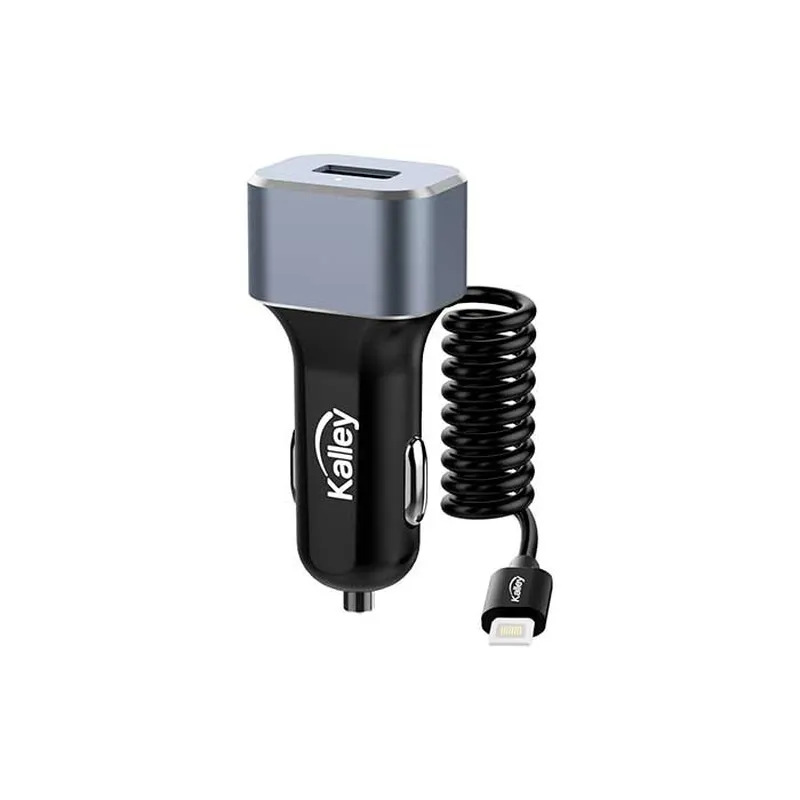 Cargador Auto Kalley + Cable Lightning 1 metro precio