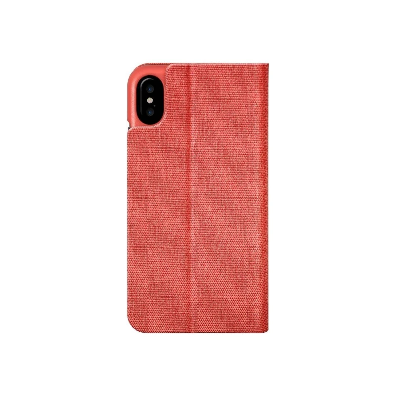 Estuche para iPhone X tipo folio Laut rojo opiniones
