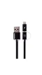 REMAX cables 2en1 aurora r020t micro-iphone negro precio
