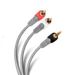 Cable reforzado plug 3.5 mm a 2 plug RCA de precio