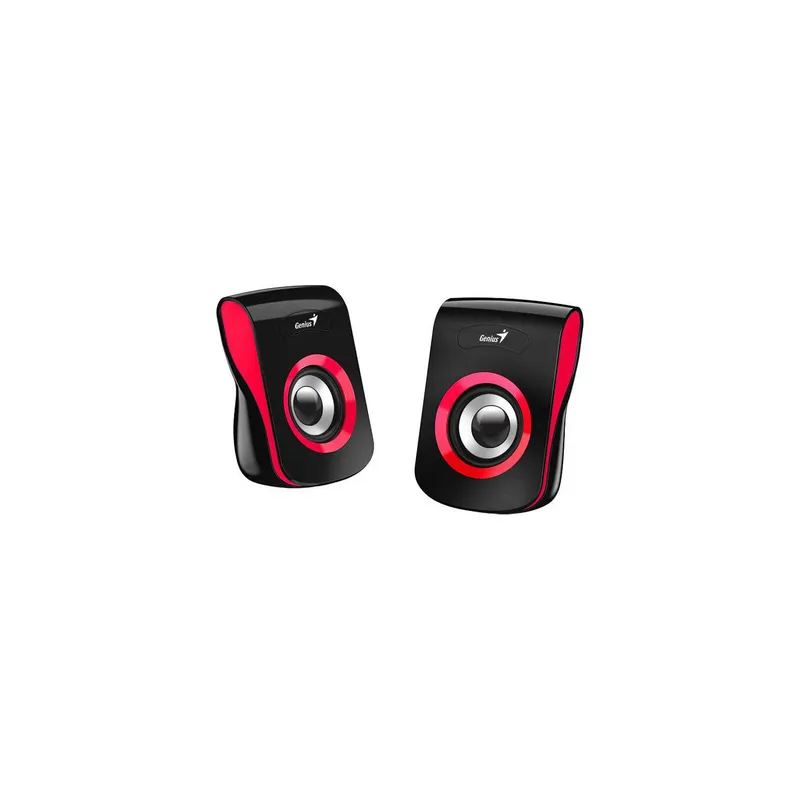 Parlantes genius 2.0 sp-q 180 6 w conexion 3.5 rojo precio colombia