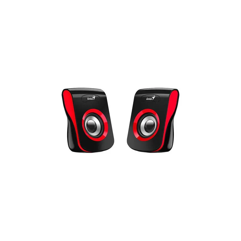 Parlantes genius 2.0 sp-q 180 6 w conexion 3.5 rojo precio