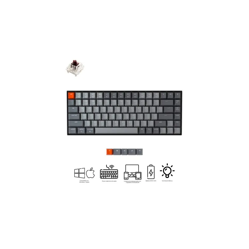 Teclado mecánico inalámbrico k2 LED keychron precio