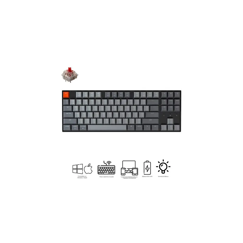 Teclado mecánico inalámbrico k8 LED keychron precio