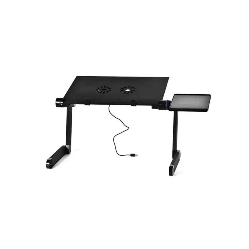 Mesa plegable Portátil 2 ventiladores ajustable es precio colombia