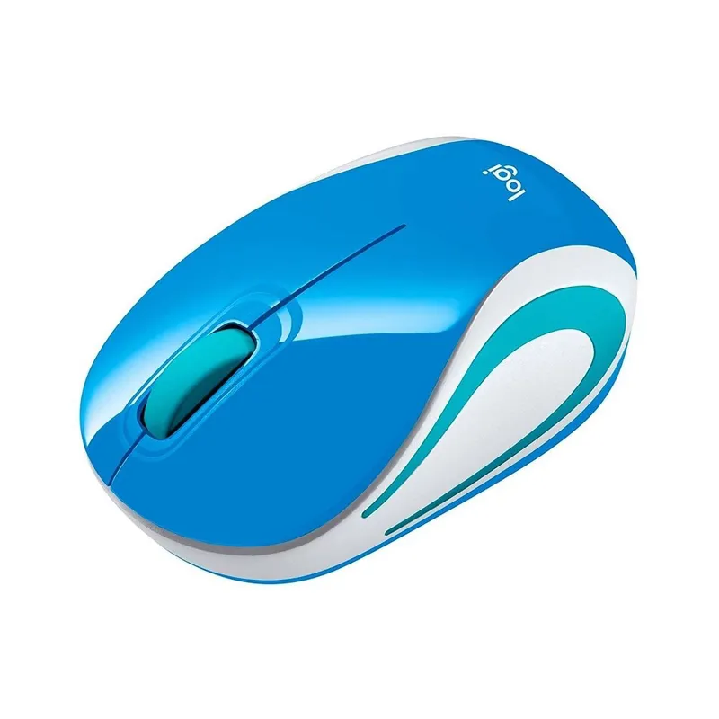Mouse mini Logitech m187 inalambrico azul palace ofertas