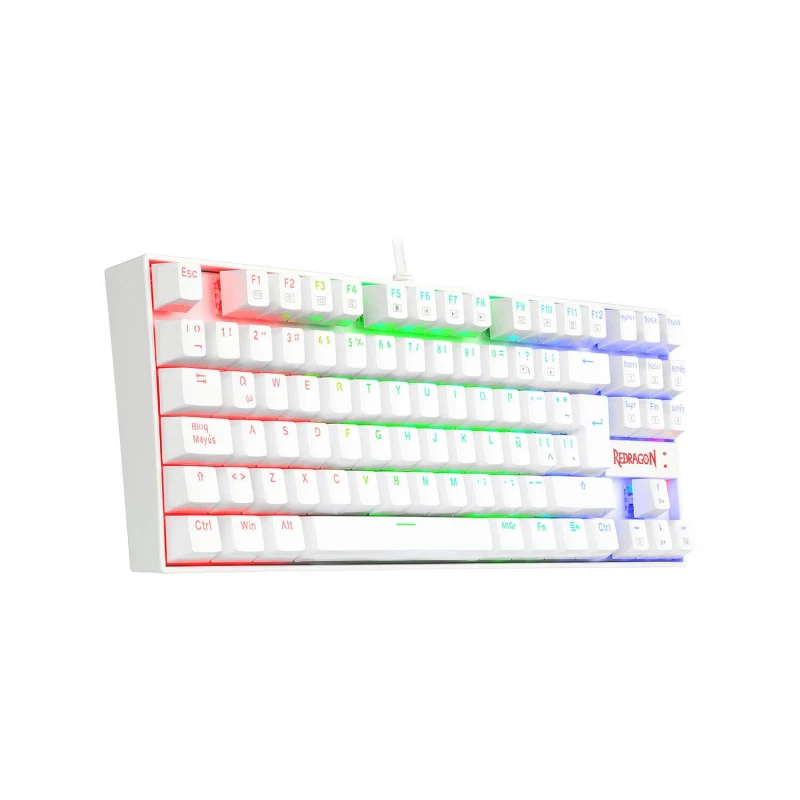 teclado gamer redragon kumara blanc rgb red Switch precio