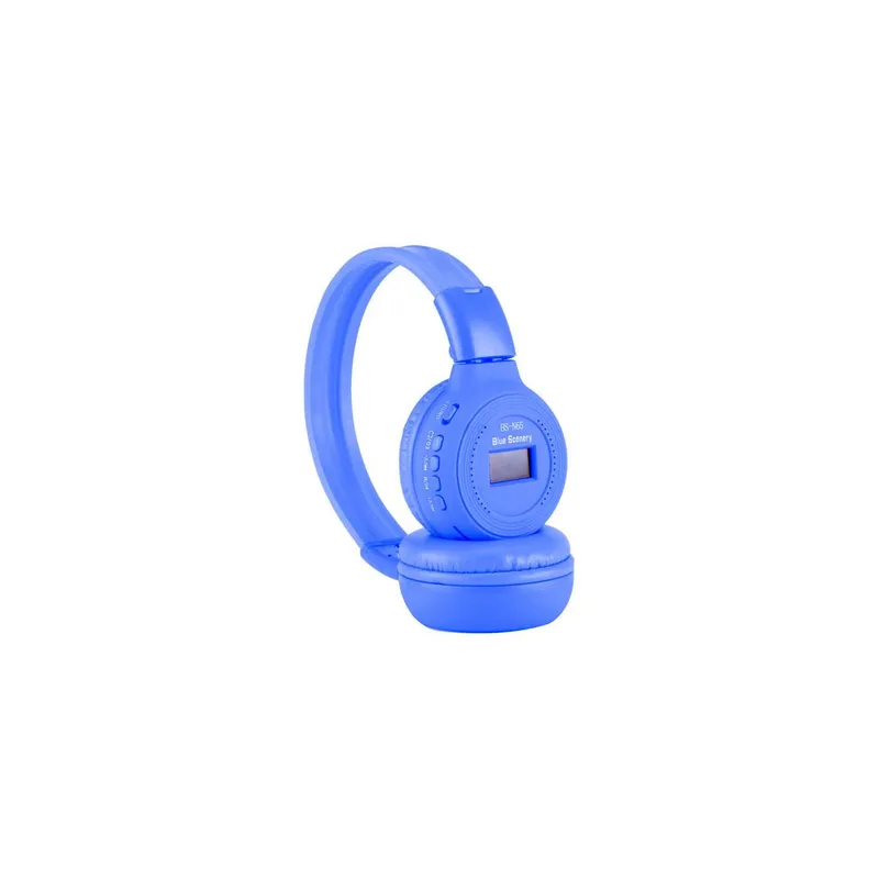 Diadema bluetooth marca music ref N-65bt azul precio colombia