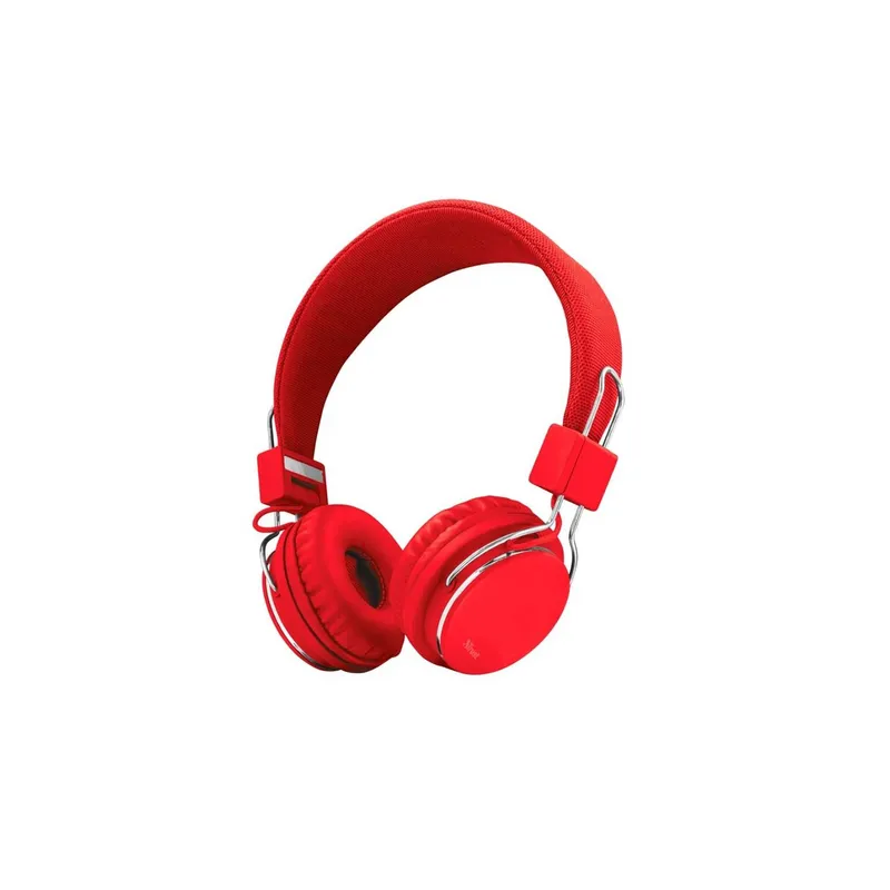 Audifonos Diadema alambrico Trust ziva 21822 rojo review