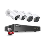 Sistema dvr vigilancia annke 8ch 5MP con 2 cámaras precio