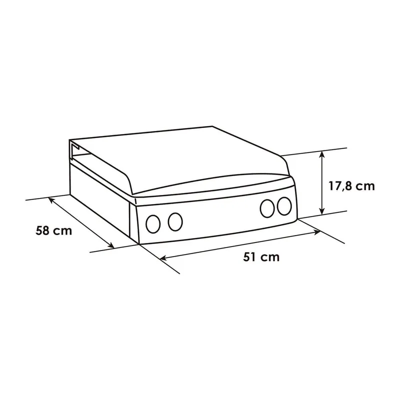 estufa de mesa Abba 4 Puestos Gas Natural SG400-8 negro barato