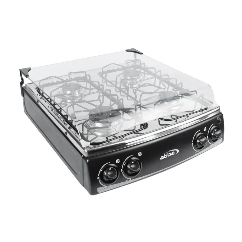 estufa de mesa Abba 4 Puestos Gas Natural SG400-8 negro opiniones