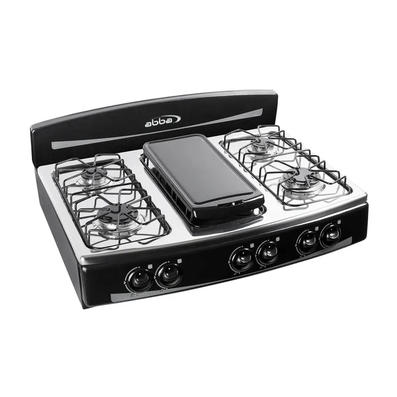 estufa de mesa Abba 6 Puestos Gas Propano SG700-5 negro opiniones