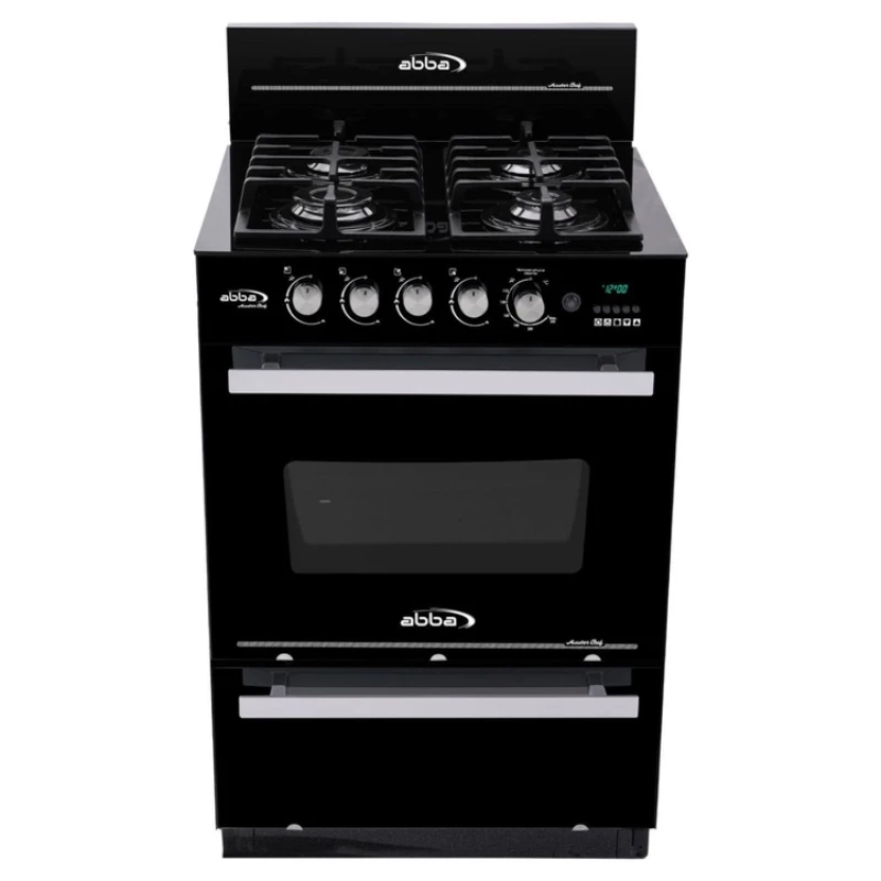 estufa de piso Abba 4 Puestos Gas Propano AG202-4 negro precio
