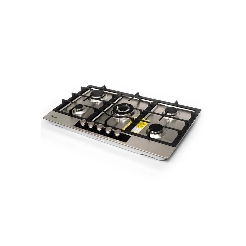 Cubierta 5 puestos MIDEA a Gas acero 86 cm opiniones
