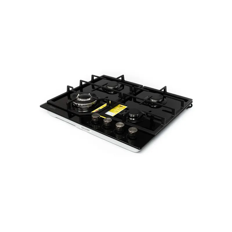 Cubierta 4 puestos MIDEA a Gas vidrio 60 cm precio colombia