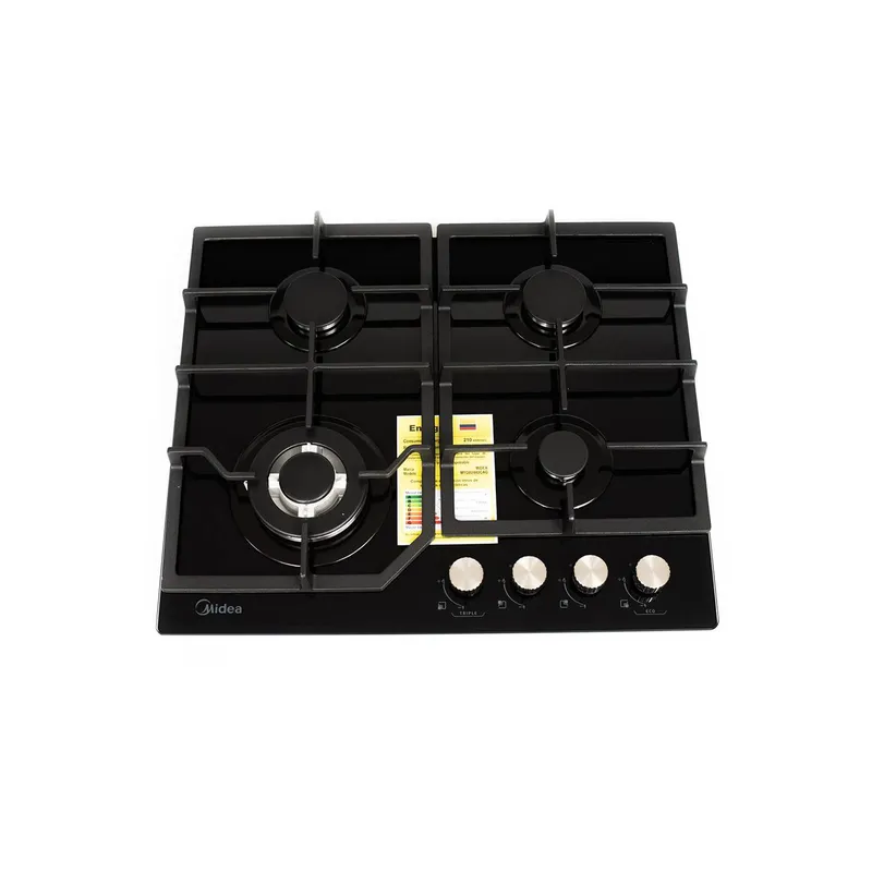 Cubierta 4 puestos MIDEA a Gas vidrio 60 cm precio
