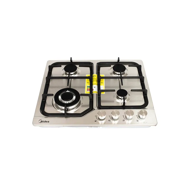 Cubierta 4 puestos MIDEA a Gas Acero Inoxidable 60 cm precio colombia