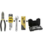 Herramamientas stanleypro alicat + llaves + destorni + c precio