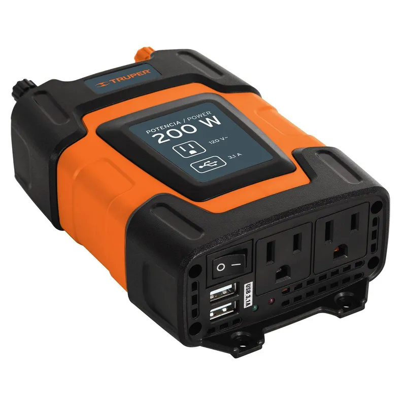 Inversor de corriente con puerto usb 200 w truper precio colombia