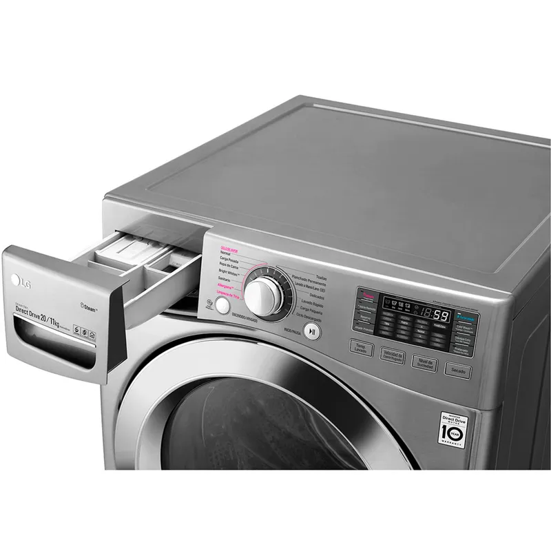 Lavadora secadora LG eléctrica 25.5 kg WD22VTS6 + WD100CV 💰 » Precio  Colombia