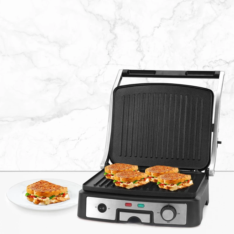 Sanduchera Panini Grill de 4 Puestos + 180 Grados Holstein Housewares precio colombia