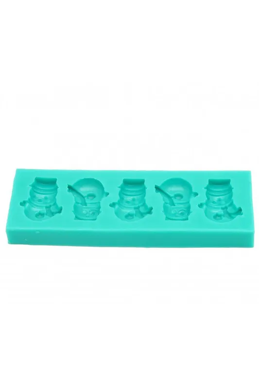 Molde de silicona muñeco de nieve x 5Orquidea precio