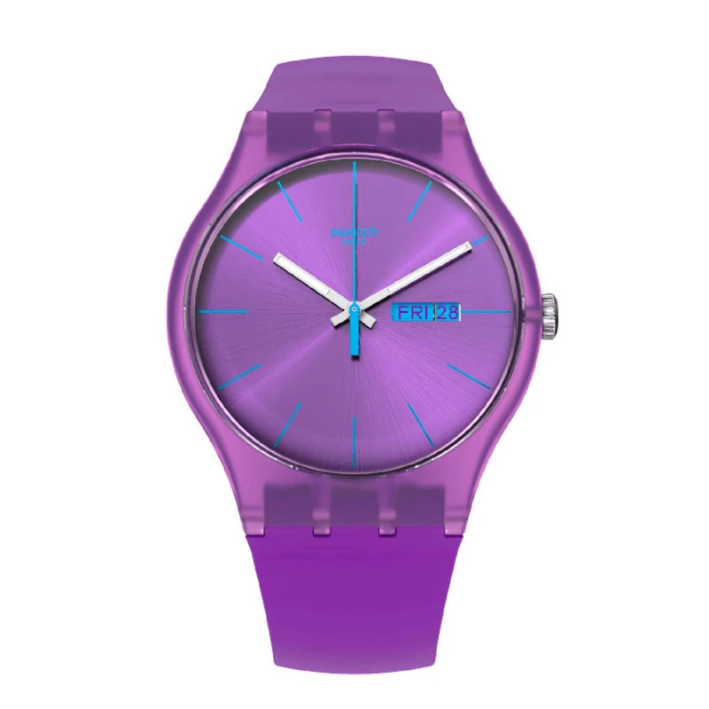 Reloj Mujer Swatch purple Rebel 💰 » Precio Colombia