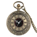 Reloj Bolsillo Cuarzo Numeros Romanos Cadena 1210 precio