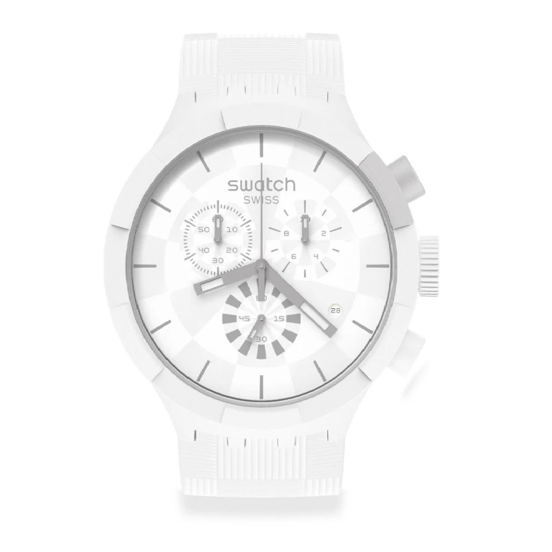 Reloj Hombre Swatch Chequered SB02W400 white 💰 » Precio Colombia