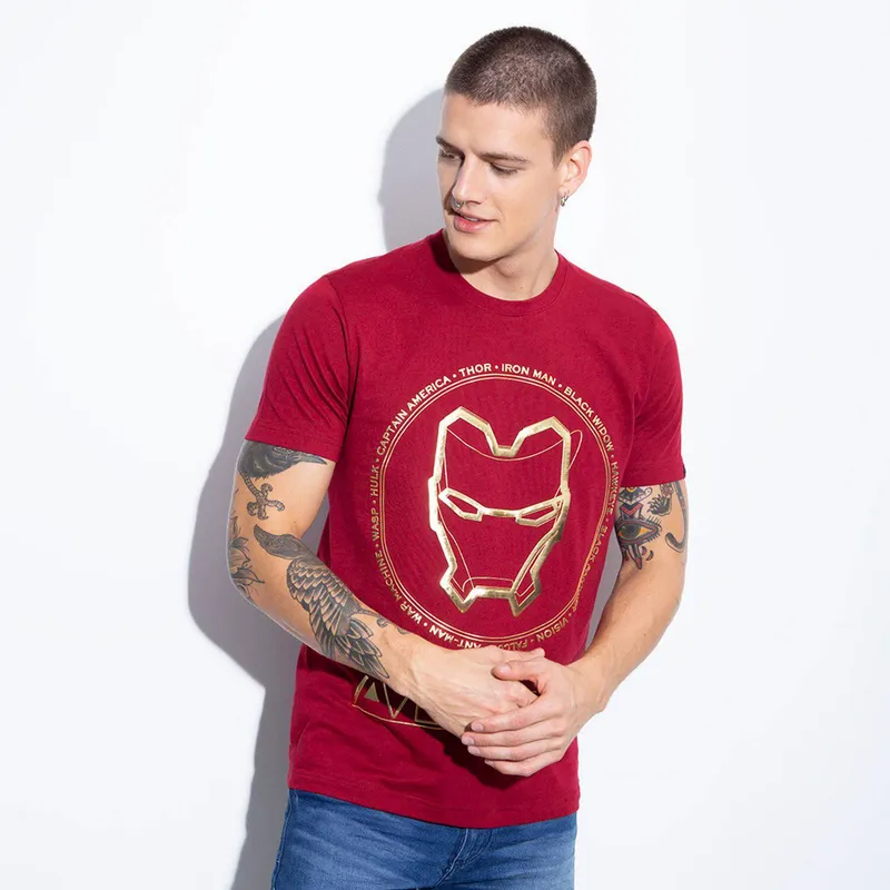 Camiseta Marvel Movies de Algodón ofertas