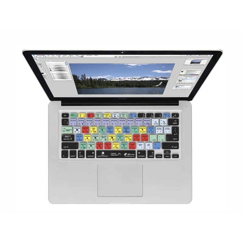 Protector de Teclado para Macbook Pro Air 13 14 y 15 Atajos Adobe Photoshop precio