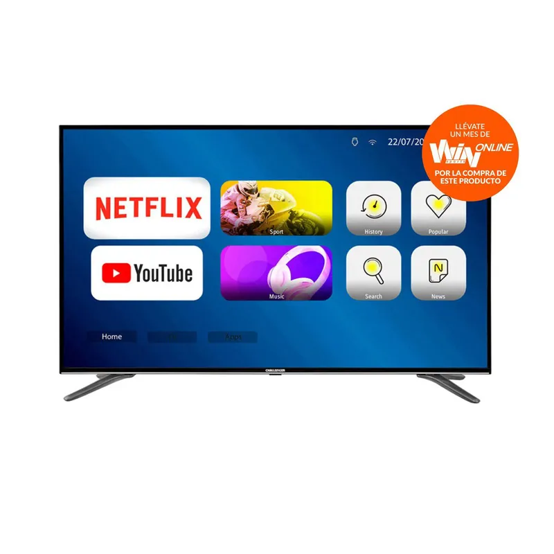 Televisor Challenger 65 pulgadas bt precio colombia